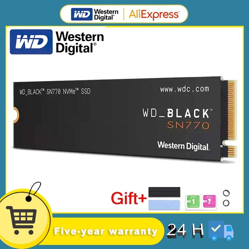    ӿ ָ Ʈ ̺, WD BLACK SN770 NVMe SSD, 2TB, 1TB, 500GB, 250GB, Gen4 PCIe M.2 2280, ִ 5150 MB/s